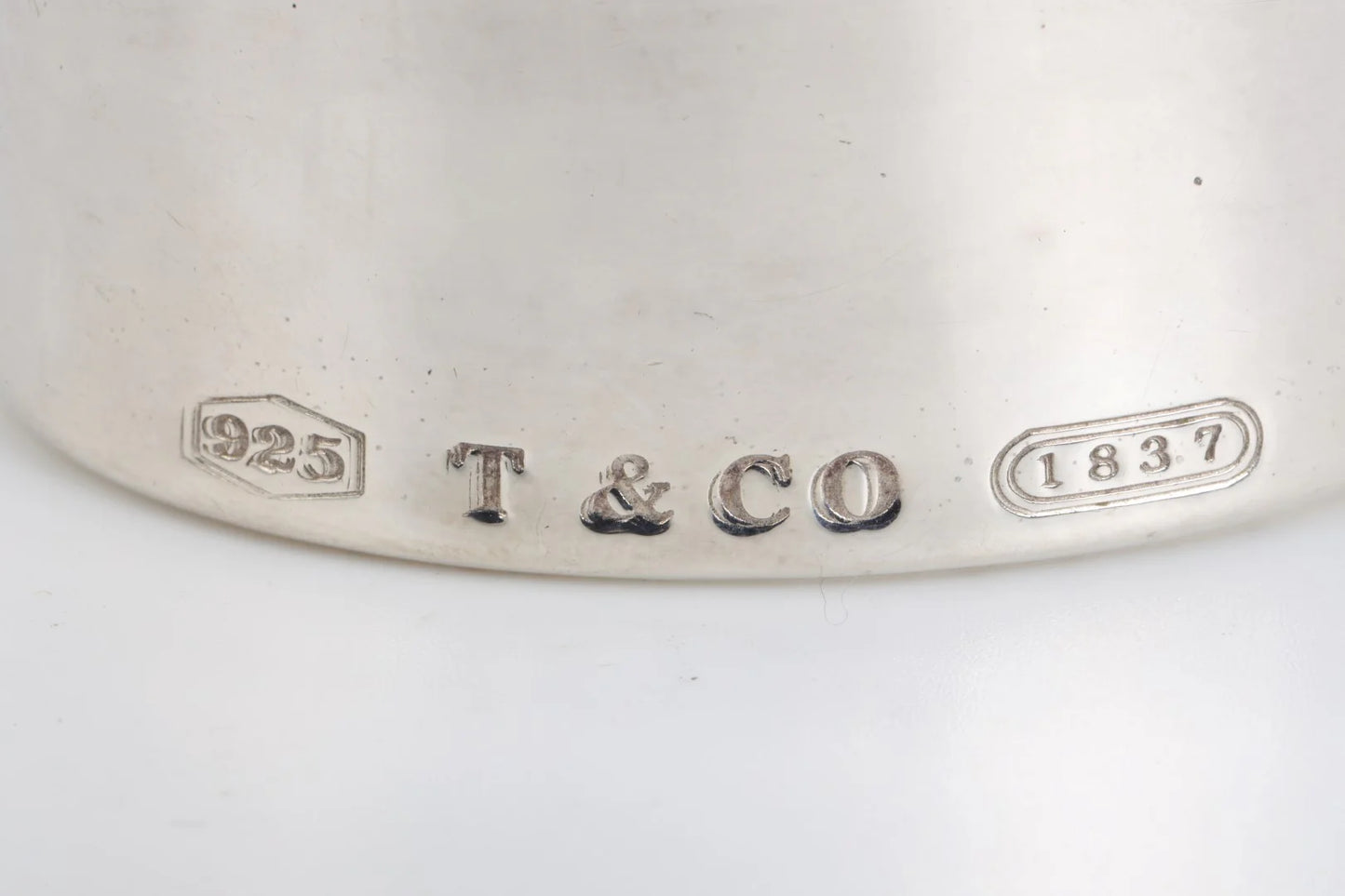 6.5" Tiffany & Co. 925 Silver Wide Cuff Bracelet