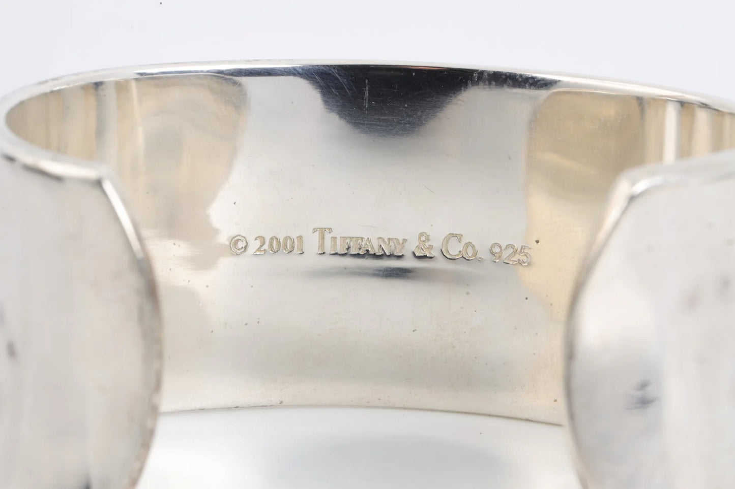 6.5" Tiffany & Co. 925 Silver Wide Cuff Bracelet